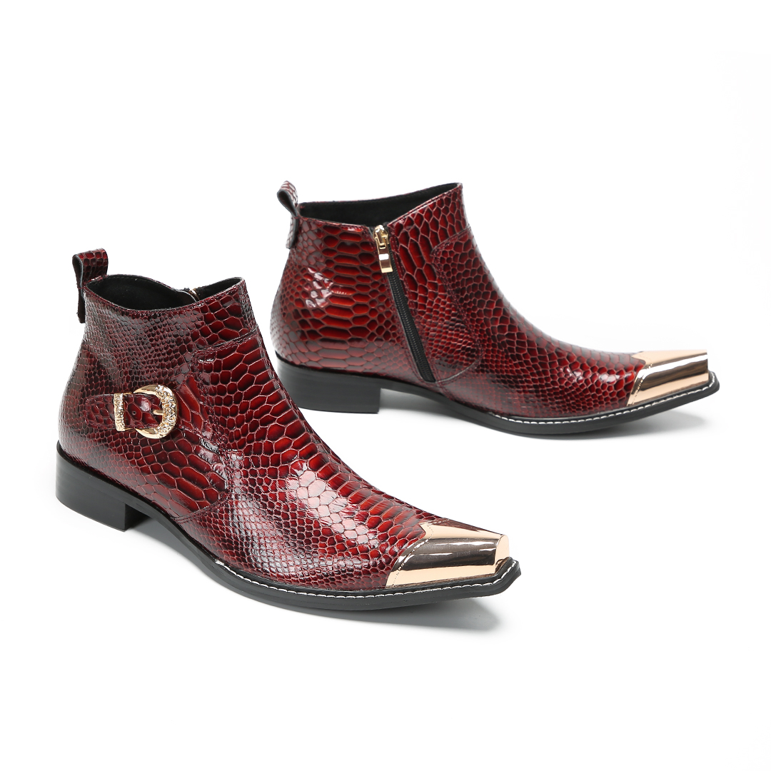 Formal Dress - Botas de cano curto masculinas de