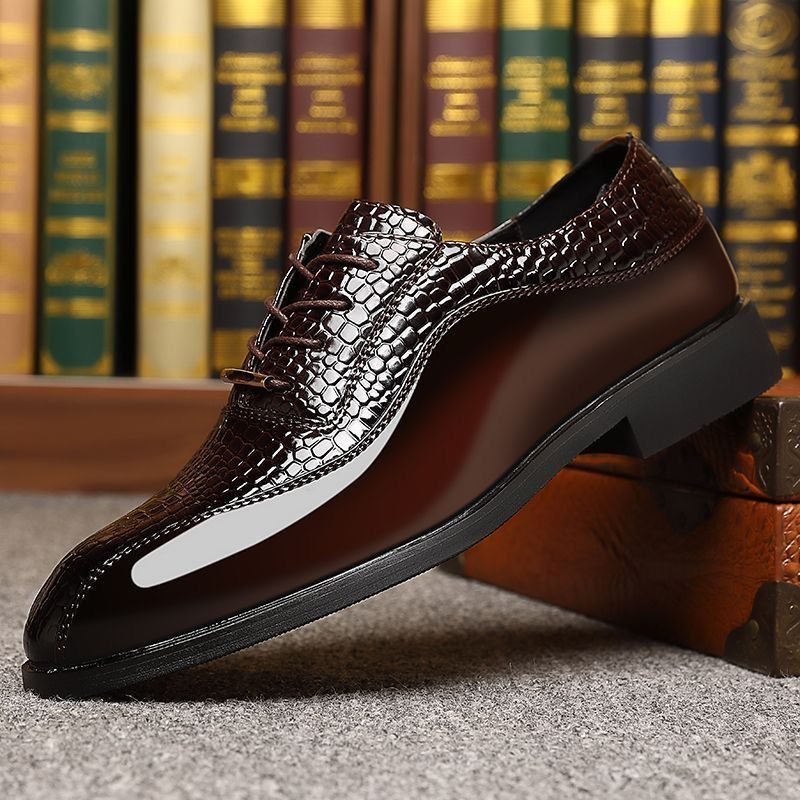 Formal Dress - Sapatos Sociais Masculinos de Couro Envernizado