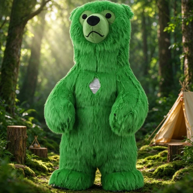 Wedding Dress - Fantasia de Mascote Inflável de Urso