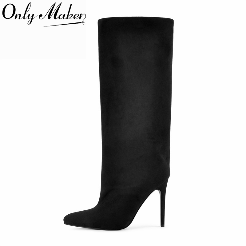 Botas de Cano Alto Pretas de C - Formal Dress avaliação e preço