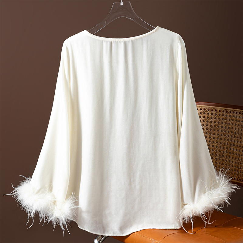 Blusa feminina de seda 100% co - Silk Blouse avaliação e preço