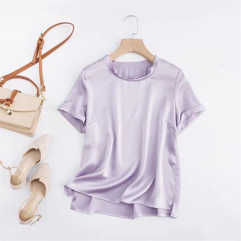 Esporte gelo seda manga curta  - Silk Blouse avaliação e preço