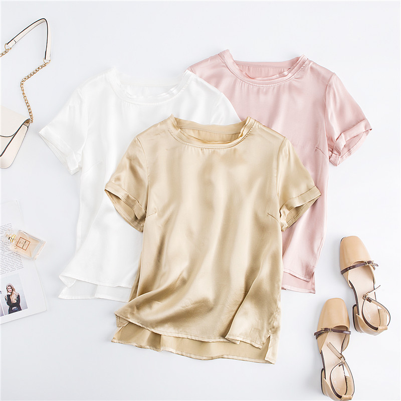 Esporte gelo seda manga curta  - Silk Blouse avaliação e preço