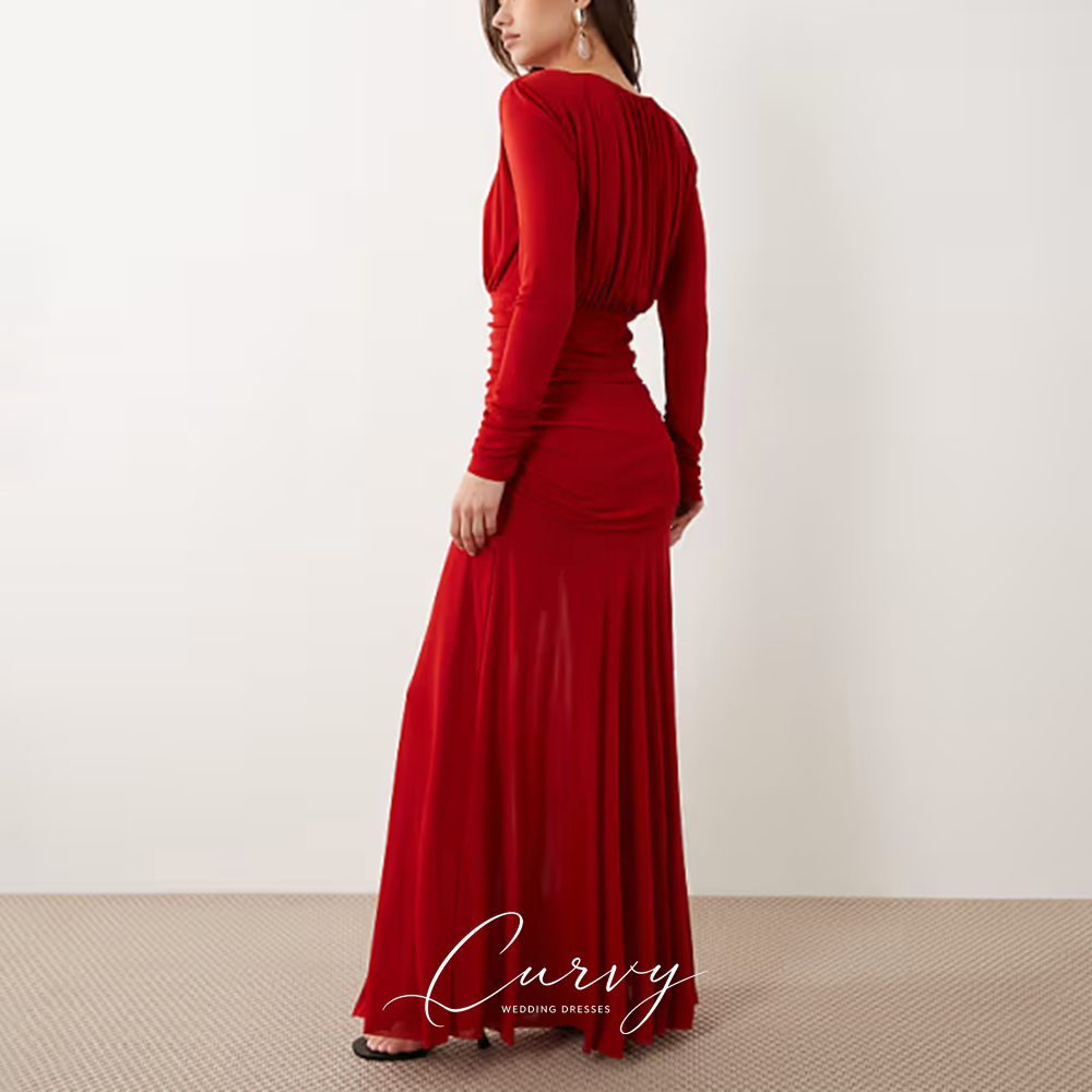 Vestidos de Festa Vermelhos Mo - Women'S Red Formal Wear avaliação e preço