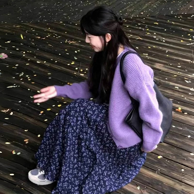Novo elegante azul escuro flor - Formal Skirt avaliação e preço
